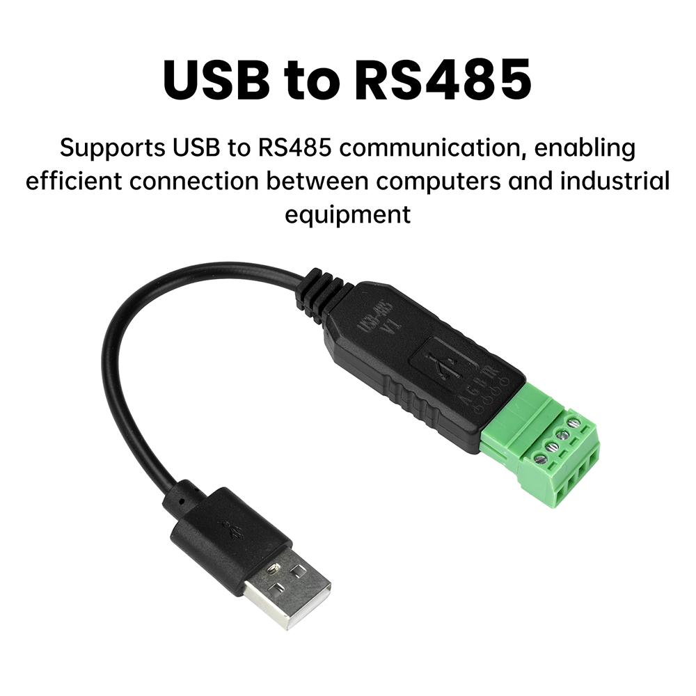 USB to RS485 Serial Port Converter Communication Module PLC Serial Port IO Module RS-485 Connector USB To RS485 CH340 Converter