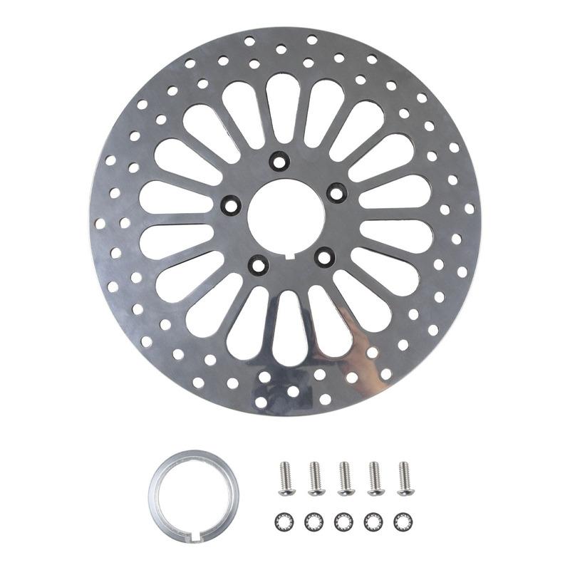 11.5   Front Brake Disc Rotor Polished Stainless Steel For Harley Davidson Touring/Sportster/Dyna/Early Super Guude