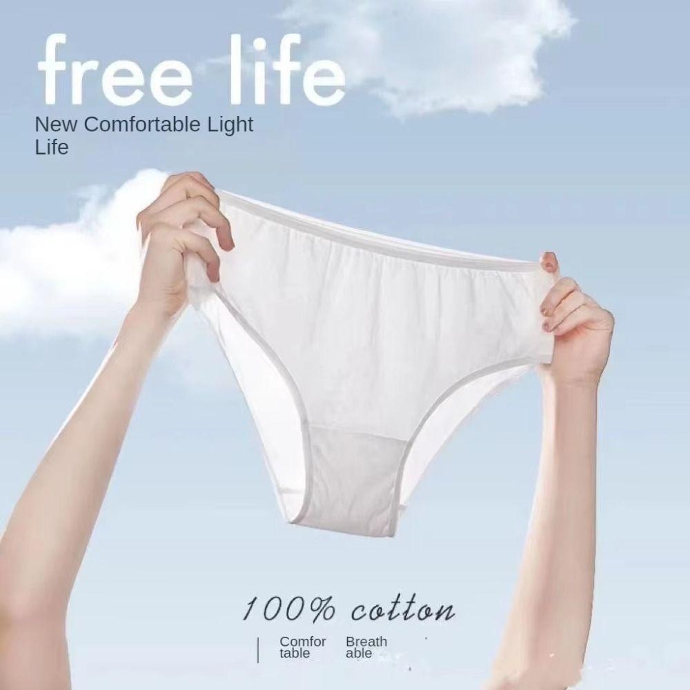 5PCS/Set Solid Color Free Washing Pantie Portable Postpartum Monthly Shorts  for Women