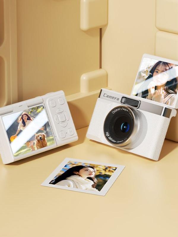 9600W Flip Screen CCD Digital Camera Student Selfie Portable Entry-Level Compact Camera
