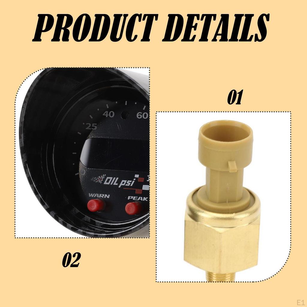Engine Oil Pressure Gauge Easily Install Professional Repair Parts 30-0301