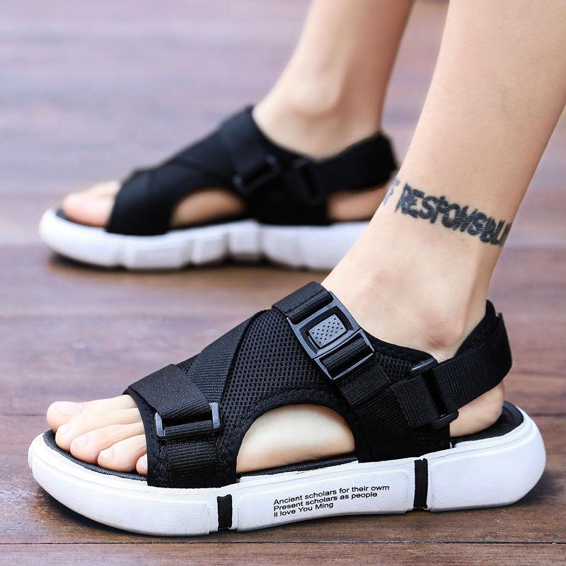 

Сандалии мужские 2025 новый летний нескользящий тренд тапочки двойного назначения мужская повседневная спортивная одежда сандалии пляжная обувь 45