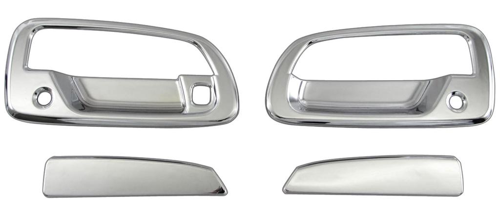 BRIGHTZ Hino Dutro Chrome Door Handle Covers and Knob Plate Set [TRUCK-S-083]
