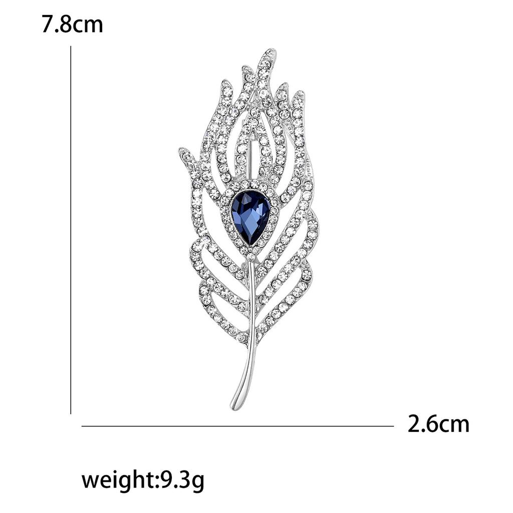 Pendant Feather Brooch Dual Purpose Pin Brooch Ladies Celebrity Temperament Brooch Corsage
