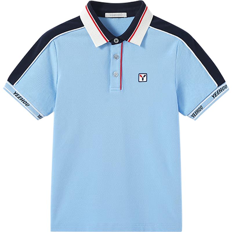 YEEHOO Boys  Cooling Anti-bacterial Short Sleeve Polo T-shirt 165