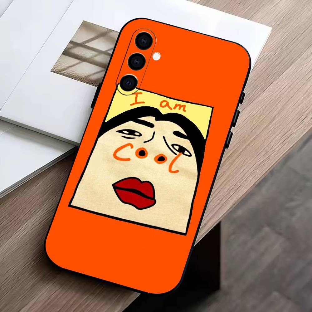 

D- Funny Graffiti Phone Case For Samsung Galaxy A73,A72,A71,A70,A53,A52,A51,Others Soft Black Cover Samsung a51 4g