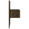 Wall Mounted Nightstands 2 pcs Smoked Oak