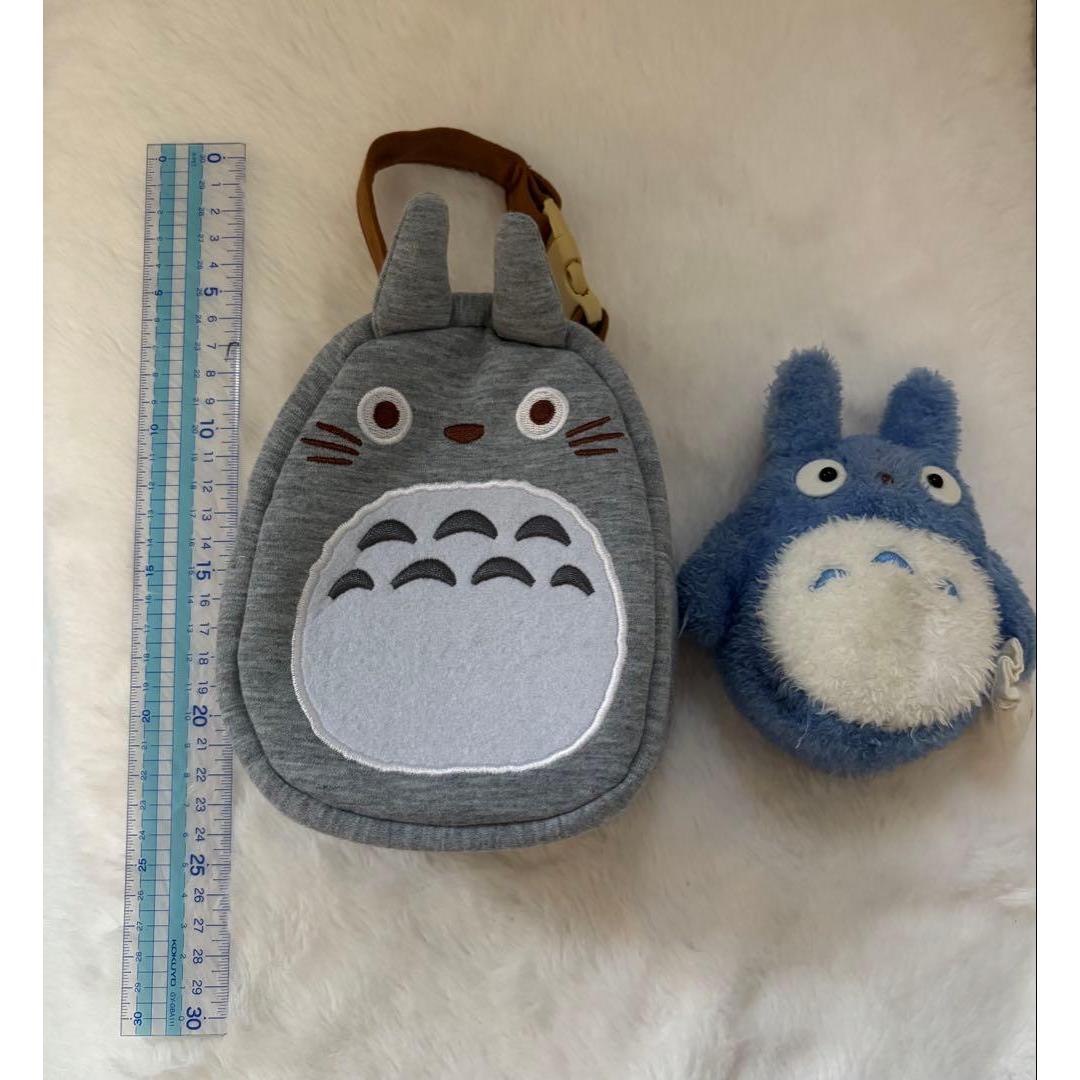 [New and unused] My Neighbor Totoro Pouch & Stuffed Toy Set Ghibli Totoro