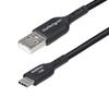 StarTech.Com USB-A uz USB-C kabelis 3m Ātra uzlāde 3A USB 2.0 TPE Melns