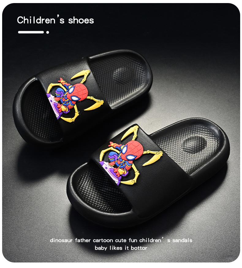 Bequeme Kinder-Eva-Hausschuhe im Cartoon-Stil für Jungen, rutschfeste Sommerschuhe
