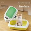 Extra Large Side-Open Semi-Enclosed Cat Litter Box