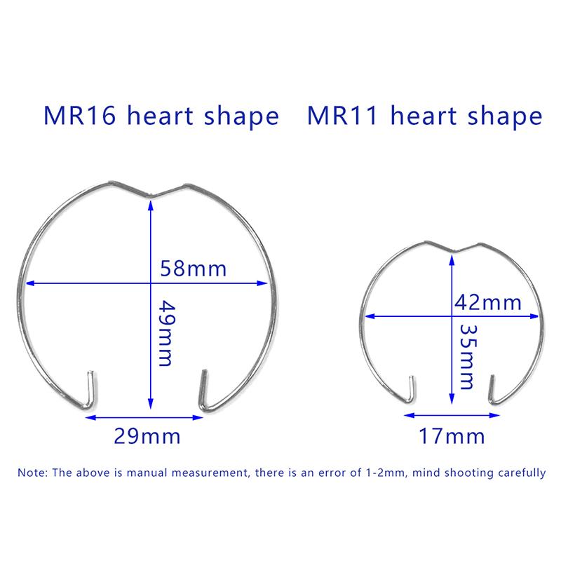 Light Cup Bracket Card Ring Downlight Spotlight Spring Lamp Mr16 Mr11 Spring Lamp Lighting Accessories Fixed Clip