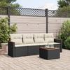 VidaXL Garden Lounge Set with Cushions 5 Pcs, Patio Sofas, Patio Furniture Set, Outdoor Furniture, Black 3258178