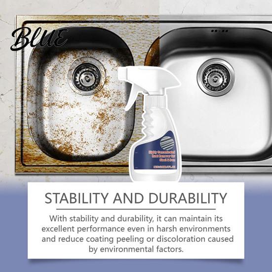 Iron Rust Treatment Remover Spray for Metal Easy Application Fast-Acting Steel Quick Removal Heavy Duty Cleaner Tools Auto Parts Stainless Aluminum