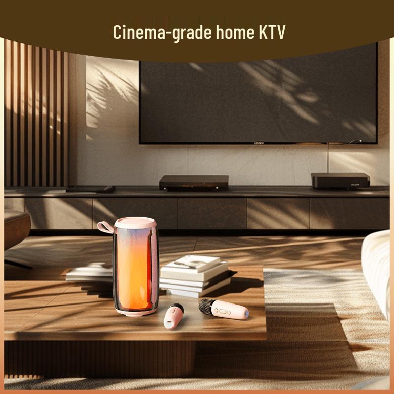 Newmine M18 Wireless Bluetooth Smart KTV Speaker with Dual Microphones CN plug (adapter included)