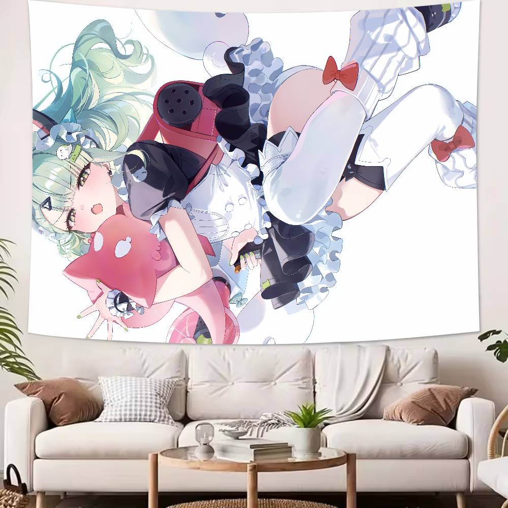 Kawaii Hot Girl Aria Sunna Tapestry Decoration Bedroom Dormitory Background Cloth Holiday Home Party Living Room Club Tapestry