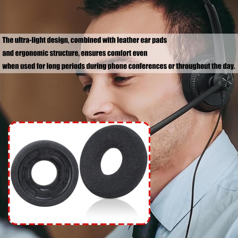 Premium Sponge Earpads With Ergonomic Fit Long Wearing Comfort Improved Acoustic Seal For H36 WH62 WH66 Headphones
