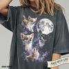 Chihuahua Space Moon T-Shirt, 90s Retro Animal Graphic Tee, Chihuahua Mom Gift, Space Animal Vintage Tee, Silly Dog Shirt, Funny Dogs