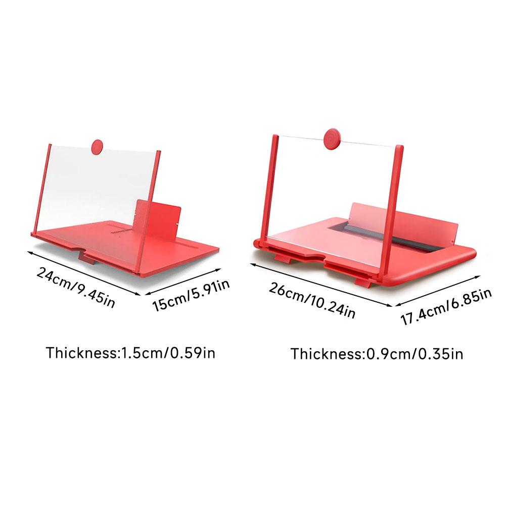 12/10 Inch HD Mobile Phone Display Expander Accessories Foldable Smartphone Screen Amplifier Portable Magnifier Stand Bracket