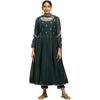 W for Woman Women's Viscose Kurta, Slim Pant & Dupatta (23AUWS10284-221084_Green_XL)