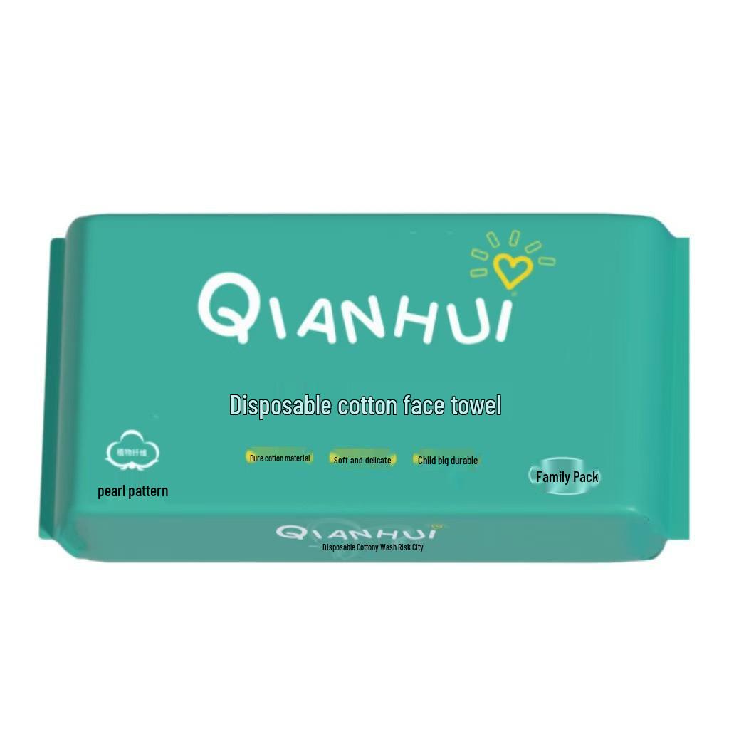 Thickened Disposable Cotton Face Wash Towels for Cleansing and Makeup Removal