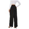 Women Fashion Color Casual Pockets Wide Leg Trousers Suit Pants