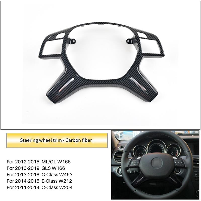 Auto Lenkrad Verkleidung Abdeckung Styling A0994640813 für Mercedes Benz C E M ML GL GLS G Klasse W463 13-18 W204 11-14 W212 W166