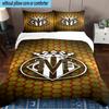 3PCS CF Football Emblem Bedding Set,Including 1pc Duvet Cover And 2pcs Pillowcases Perfect for Bedroom, Dormitory, Fan Christmas Gift