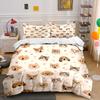 Cute Pets Pattern Bedding Set Bedding Duvet Cover Set Duvet Cover Pillowcases  (1 * Duvet Cover 2 * Pillowcases, Without Duvet Insert)