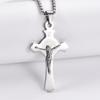 Catholic Christ Jesus Religion Saint Benedict  Stainless Steel Cross Pendant Necklace Jewelry Gifts