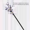 Women Flower Shaped Crystal Hairpin Portable Hair Stick Party Banquet Traveling Headwear Jewelry Birthday Gift