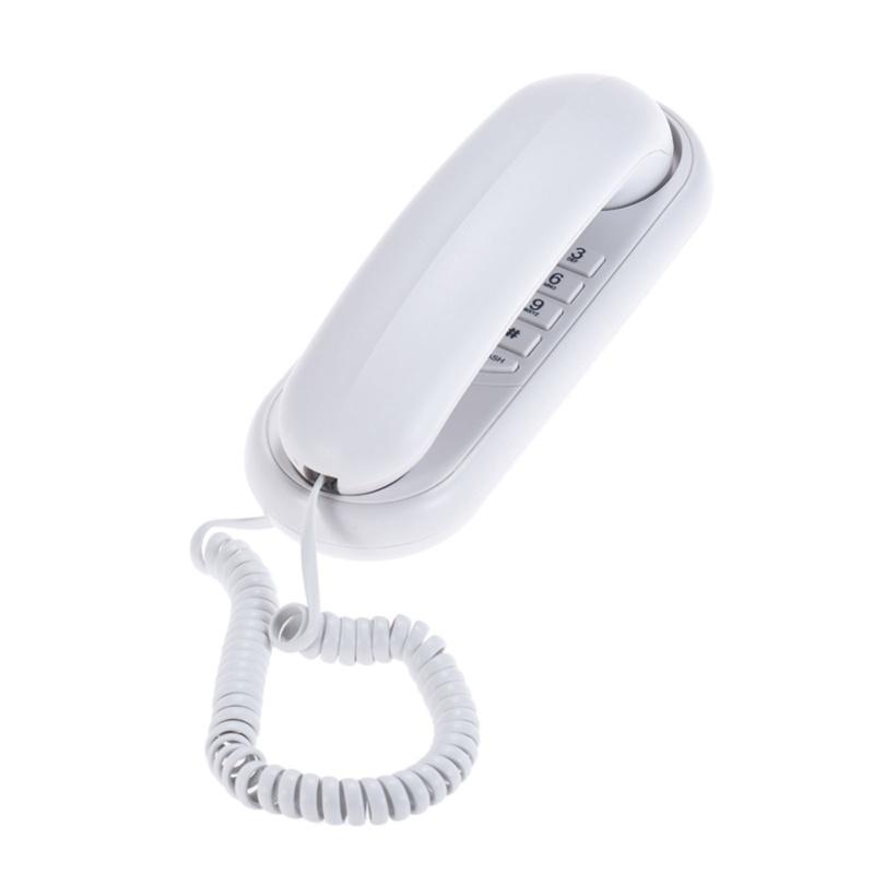 Corded Telephone Portable Pause Redial Flash Wall Mountable Telephone For Household