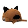 Adjustable Cat Ears Brimless Hat Cute Woman's Landlord Hat Simple Bucket Cap  Casual Wear
