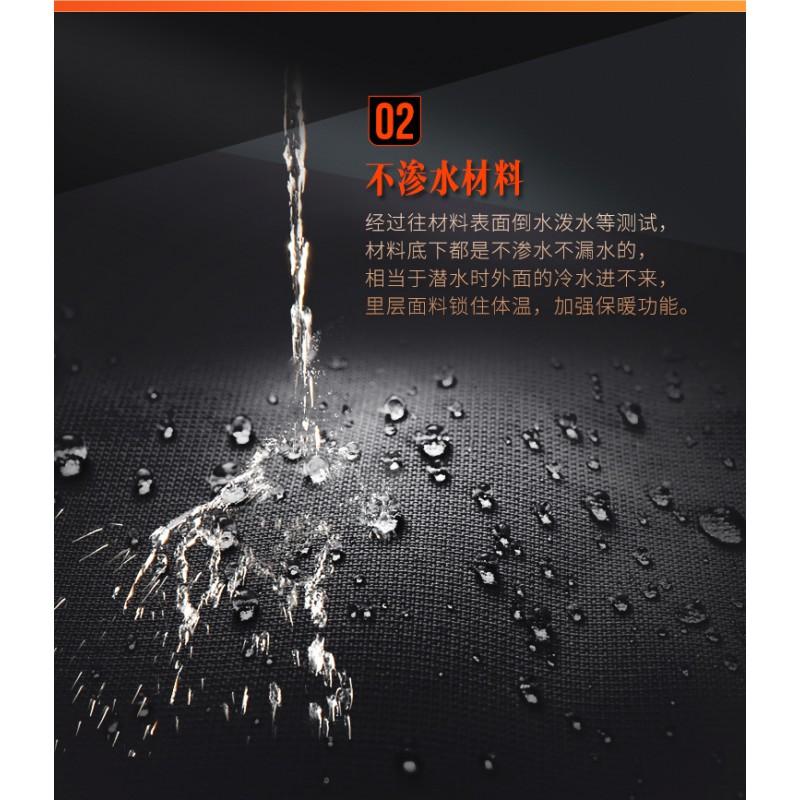 1.5mm Wetsuit Freediving Snorkeling Fishing Outdoor Water Sports Mens Hooded Two-Piece Suit