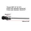1pc 30-200mm Thermowell Stainless Steel G1/2 Thread Replacement For Temperature Sensor HVAC Systems Parts
