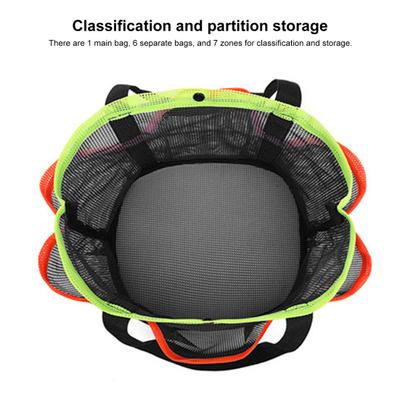 Mesh Beach Bag Mesh Shower Storage Bag Large Capacity Tote Beach Bag Toiletries Towels Organizer