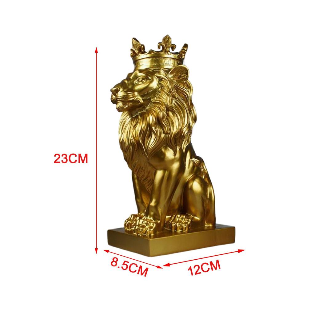 Moderní 3D Lví Socha Kolekce Zvířecí Figurka Pryskyřičné Řemeslo Stolní Dekorace Ozdoba pro Domácí Polici Stolní Doplňky Dekorace