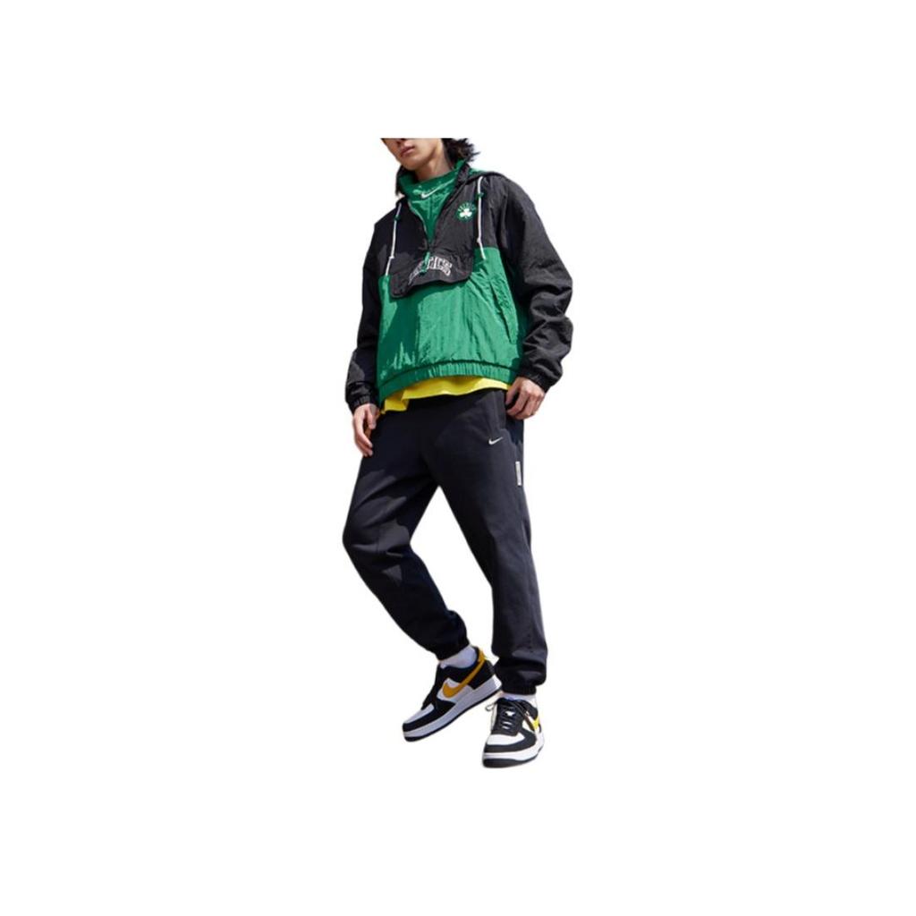 Nike NBA Premium Boston Celtics Patchwork Hooded Jacket Men Jacket Green DM9933-010