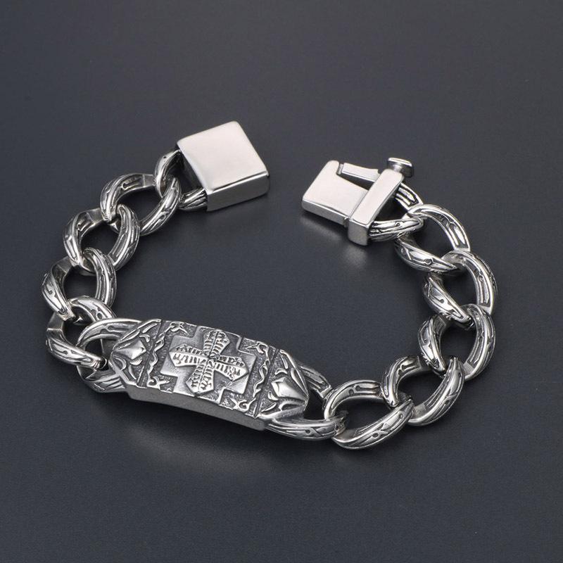 Domineering Men's Bracelet, Cross Hip Hop Bracelet Jewelry CE145