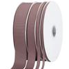 [Tekdeere]Width 6mm Solid Chocolate Chip Grosgrain Ribbon, Perfect for Gift Wrapping, Sewing, Hair Accessories, Wedding Decorations - 91m/roll