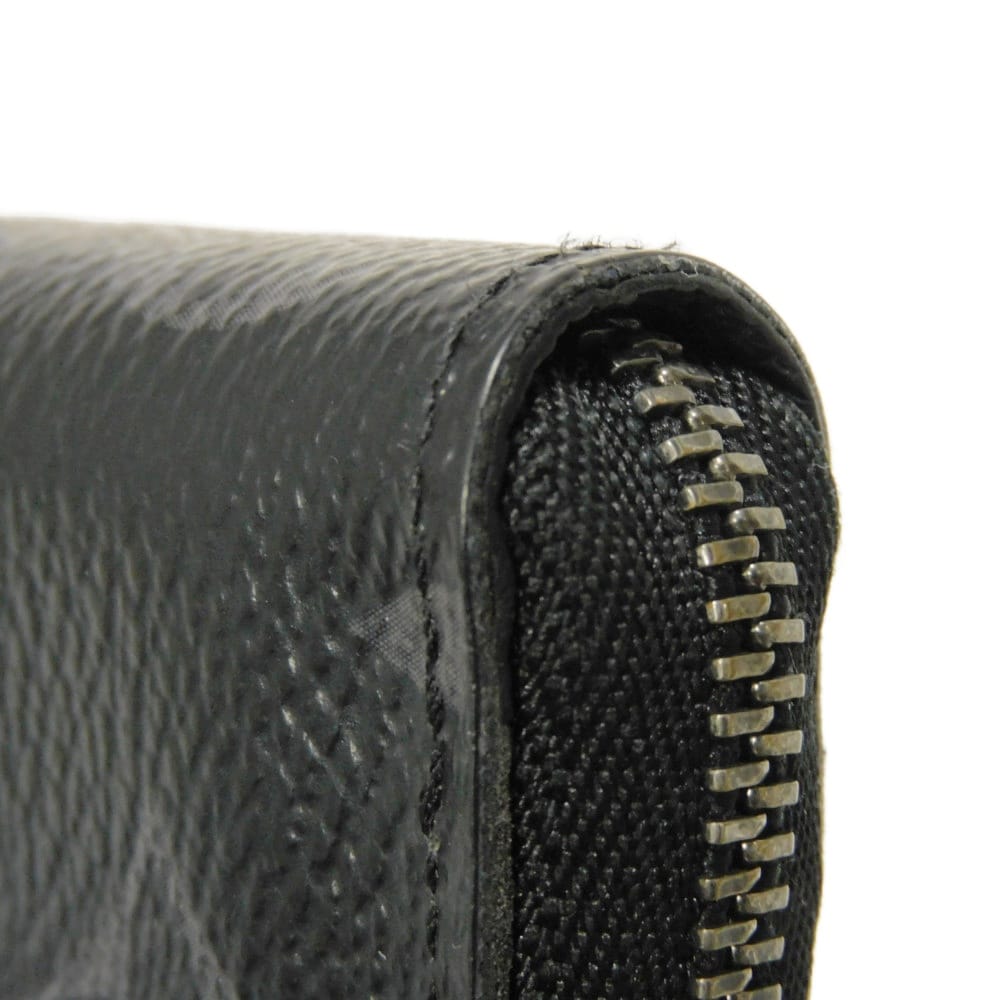 Used 12564 Zippy Coin Purse, Vertical, M81662 7943, Black, RFID IC Chip, Monogram Eclipse Noir Men's from Japan