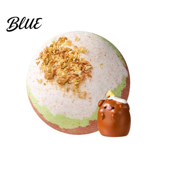Spa Bath Ball Salt with Surprise Toy Inside Fruity Floral Plants Extract Handmade Natural Sea Bubble Women Men SPA Gift