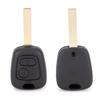 2 Buttons Car Key Shell Case Replacement Accessory Fit for Peugeot 107 207 307 407 D05