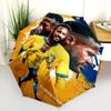 Ronaldo's Legacy: Number Journey Folding umbrella Suitable for all seasons durable printing Three folds Umbrella
