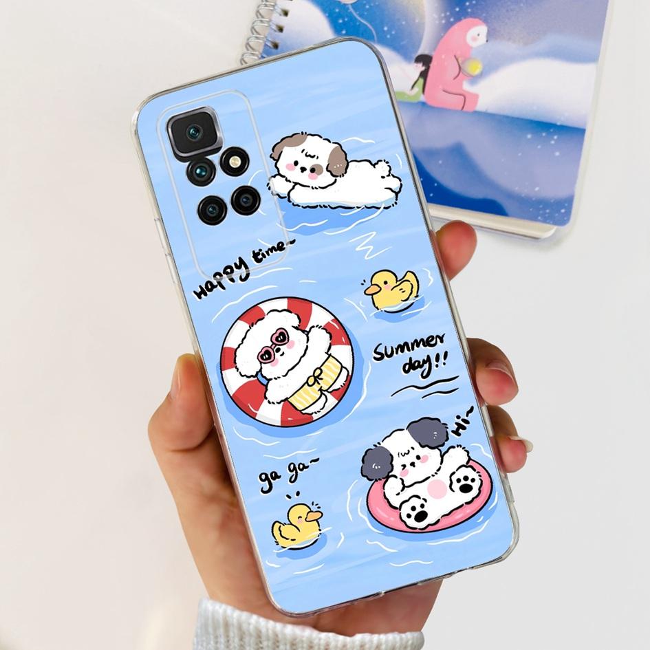 For Xiaomi Redmi 10 Case Fashion Butterfly Clear Silicone Soft TPU Protective Cover For Xiaomi Redmi 10 Prime 2022 Redmi10 Coque