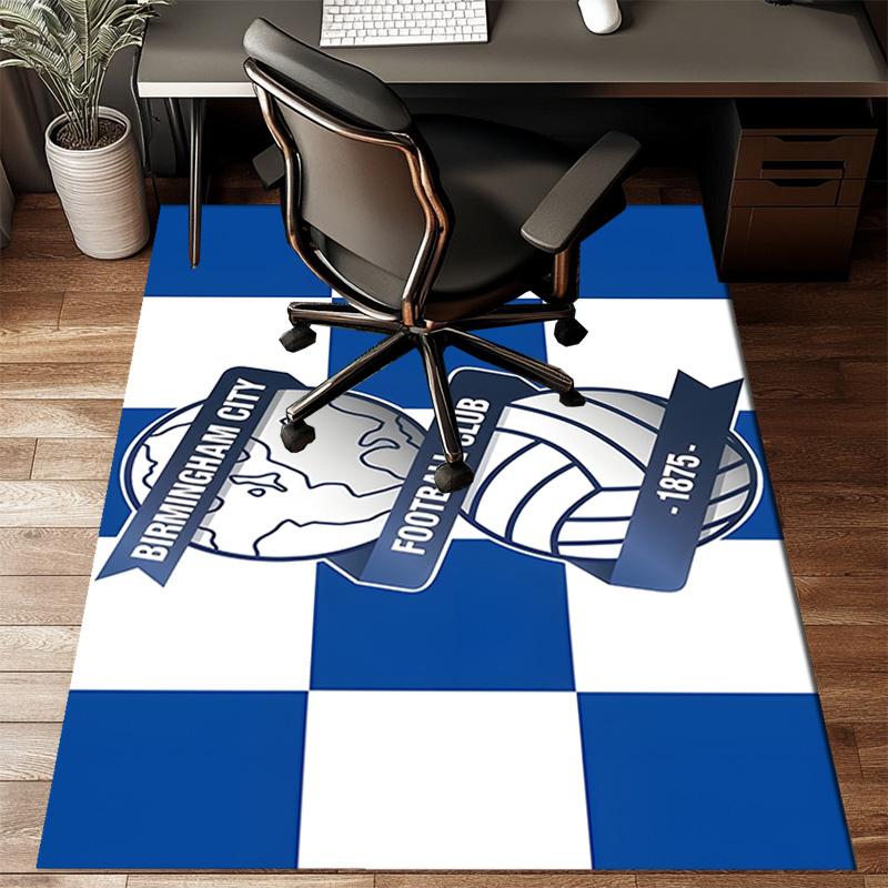 Birming-ham Football Club Printed Office Carpet Chair Cushion Entryway Rug, Rugs for Living Room, Bedroom Christmas gifts
