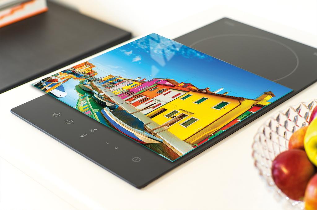 SZKLANA DESKA DO KROEJNIA 30x22 ŁÓDKI