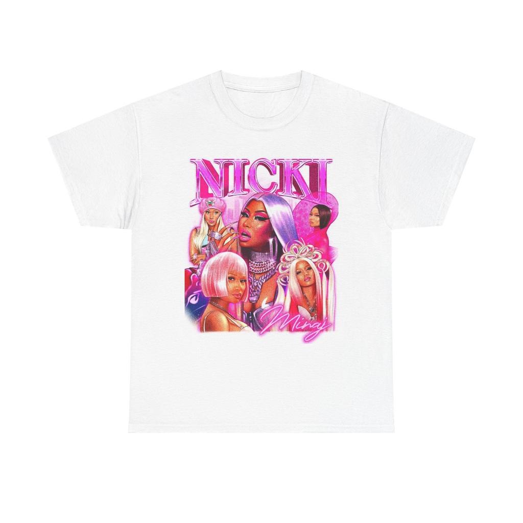 Nicki Graphic T Shirt Vintage Rap Hip Hop Queen Unisex Heavy Cotton Tee