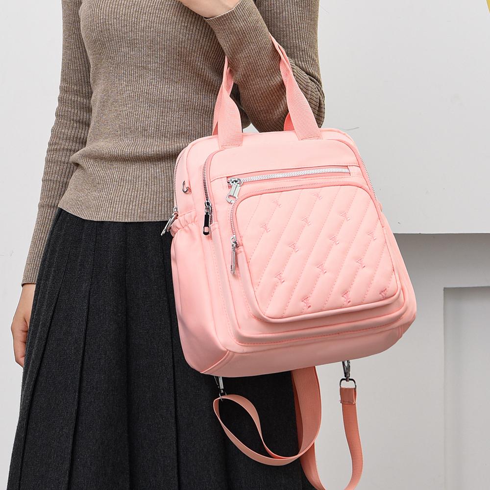 Stylish Oxford Fabric Mini Backpack with Quilted Design – Lightweight & Durable Crossbody Bag for Women