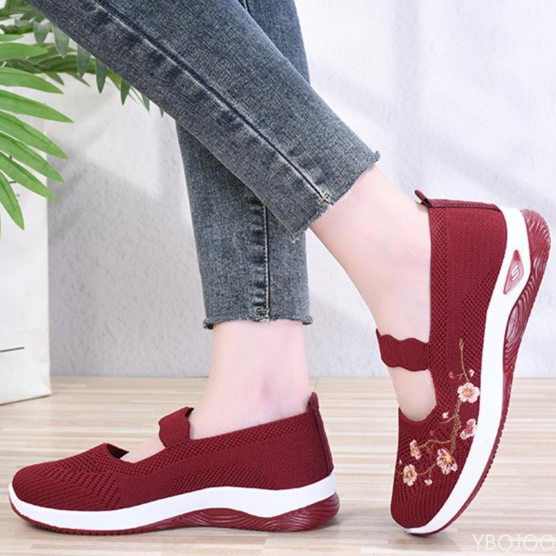 Spring and Autumn New Women's Sports Shoes Fashionable Breathable Lightweight Non-Slip Wear-Resistant Casual Sports Shoes